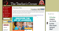 Desktop Screenshot of lesson-plans.theteacherscorner.net